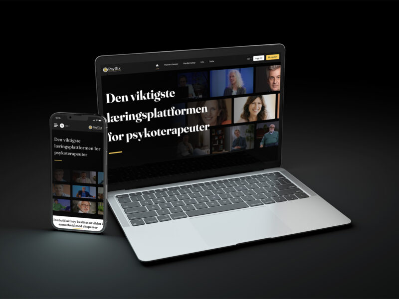 Mockup hjem skjerm psyflix
