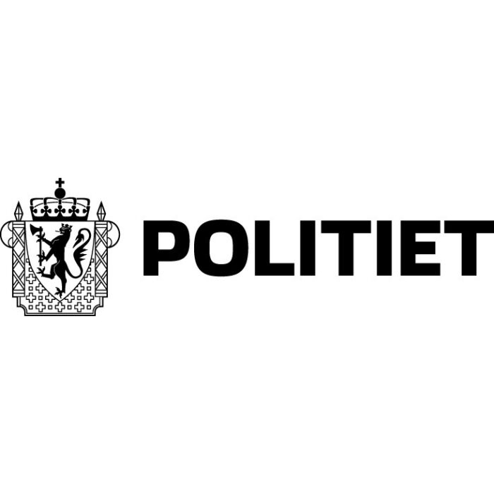 Politiet logo sort kvadrat